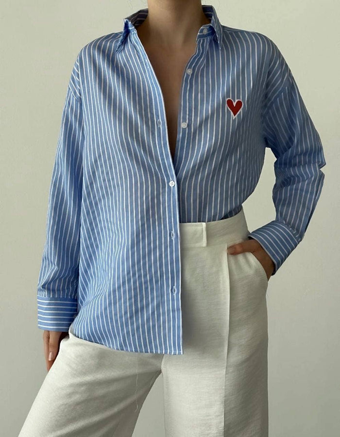 ANA Striped Heart Spring Shirts
