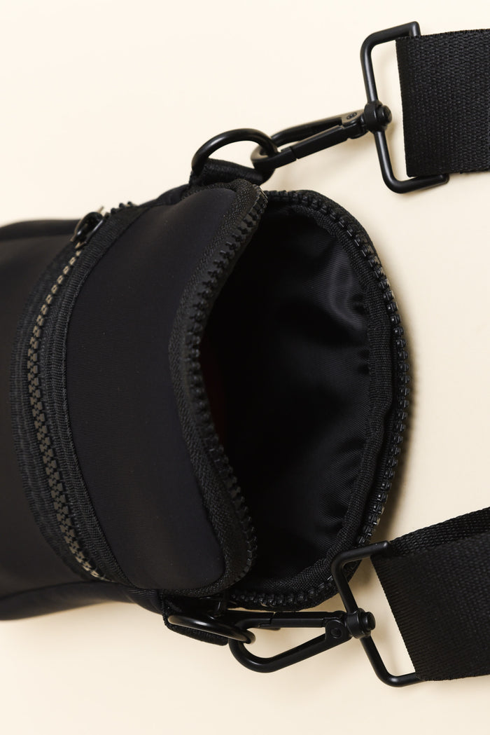 Andie Black Neoprene Phone Bag