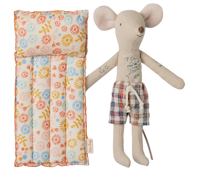 Beach mouse with air mattress, Dad - Flower