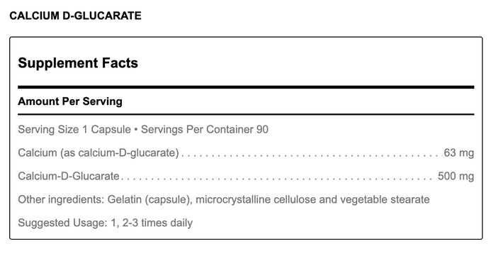 Douglas Labs Calcium d-Glucarate Capsules 2