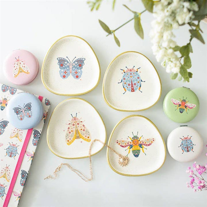 Floral Bug Trinket Dish