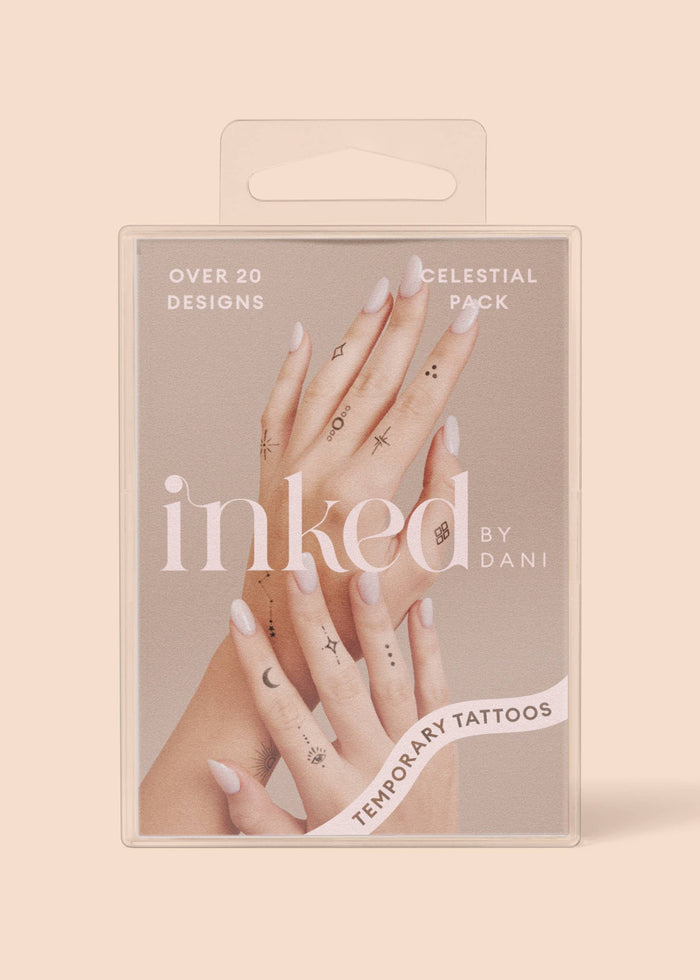 INKED BY DANI Celestial Temporary Tattoo Pack