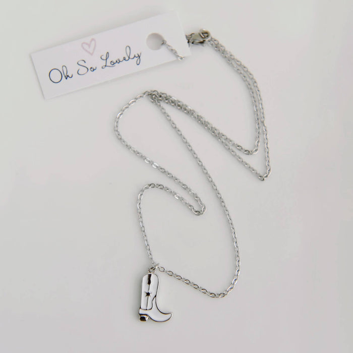 Kataleya Cowboy Boot Necklace