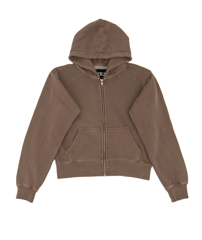 Katie J NYC Girls Cody Zip Hoodie Mushroom 2 Distressed/seasonal girls Katie J NYC Mushroom Y/S (7/8)