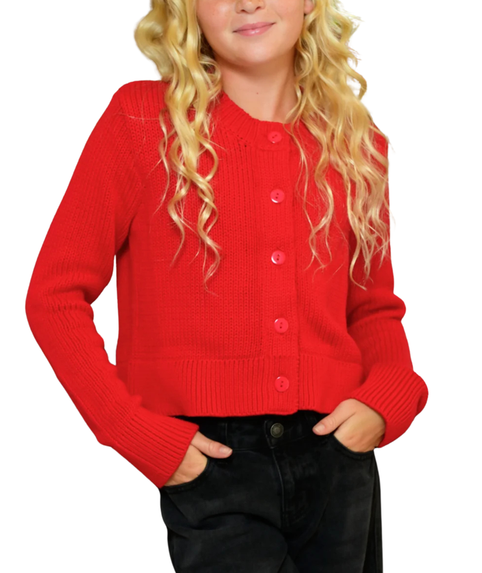 Katie J NYC Girls Piper Cardigan Distressed/seasonal girls Katie J NYC