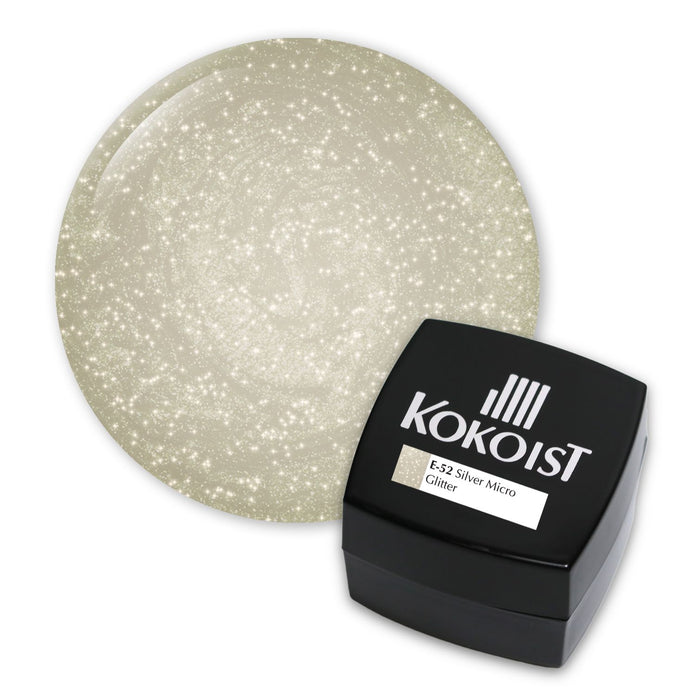 Kokoist E-52 Silver Micro Glitter Color Gel KOKOIST