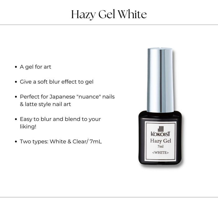 Kokoist Hazy Gel White 7ml Clear Gel KOKOIST