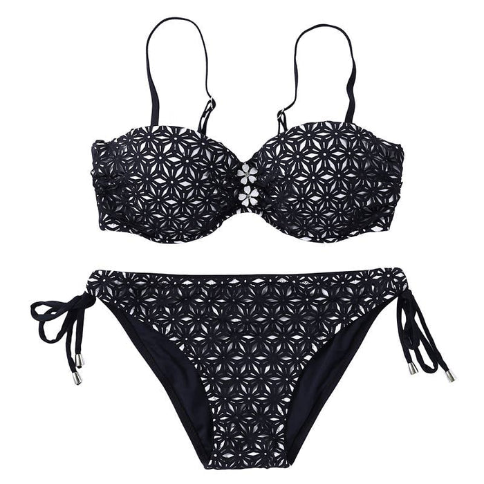 LAZYDAISYSWIMWEAR Streamlined Graceful Contour Elegance Bikini Set