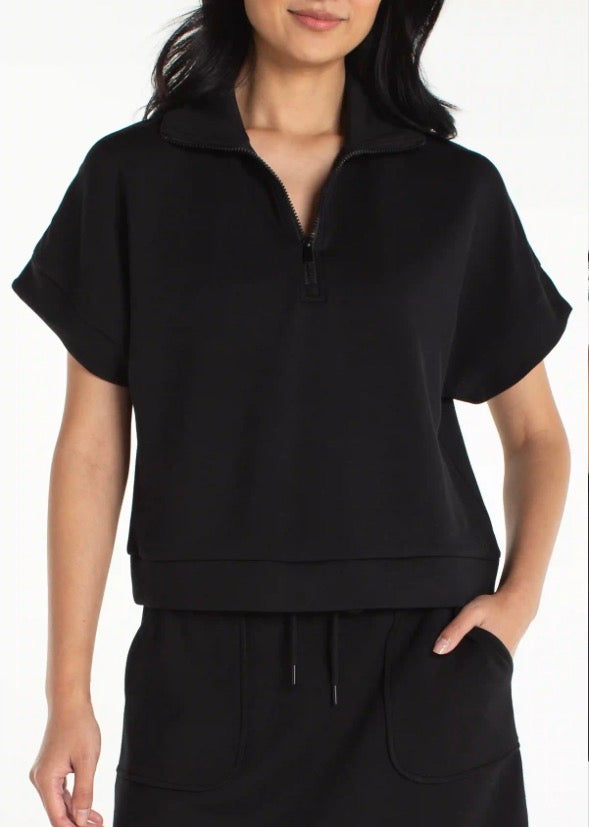LIVERPOOL HALF ZIP POPOVER TOP