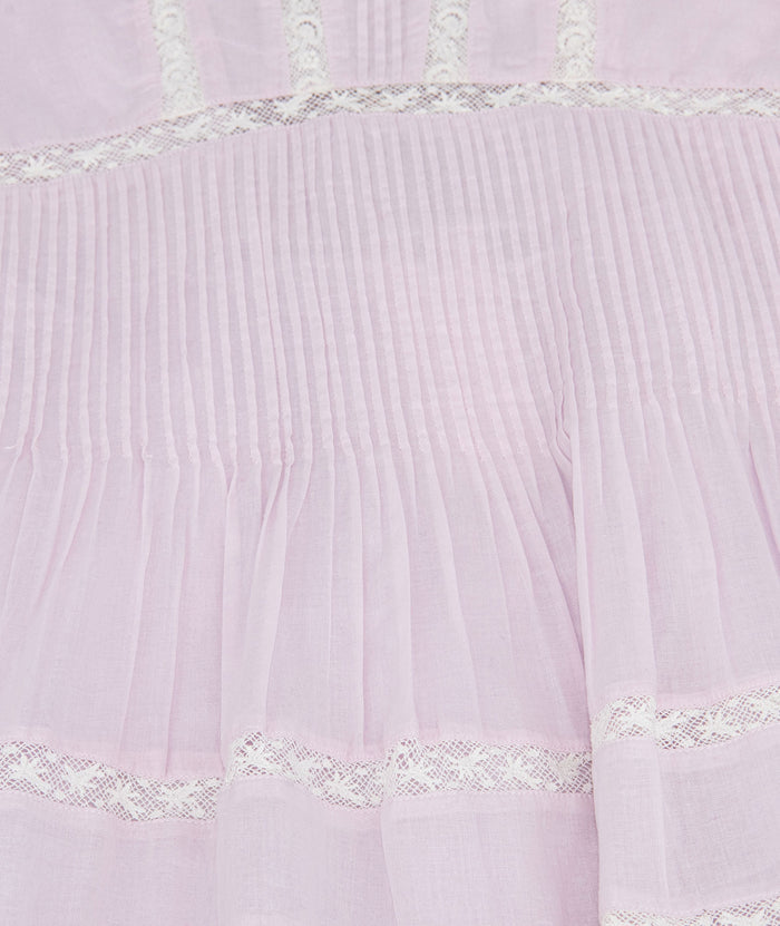 Love Shack Fancy Girls Havrea Dress Orchid Ice Girls Casual Dresses Love Shack Fancy