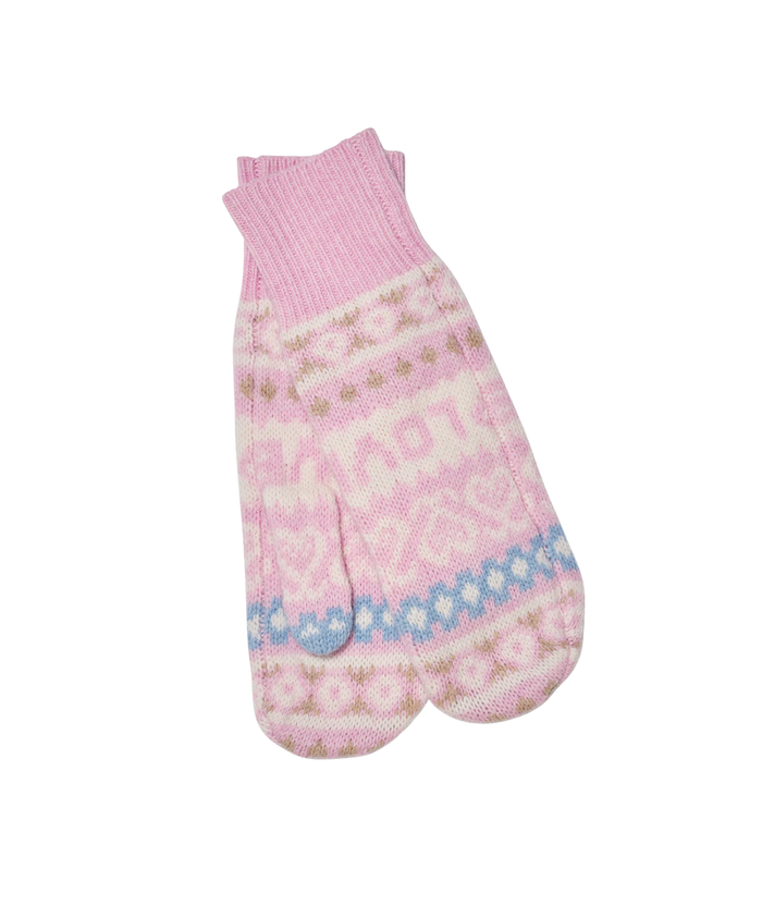 Love Shack Fancy Women Marnella Mittens Peach Dream Distressed/seasonal accessories Love Shack Fancy Multi Juniors/Women One Size Fits Most