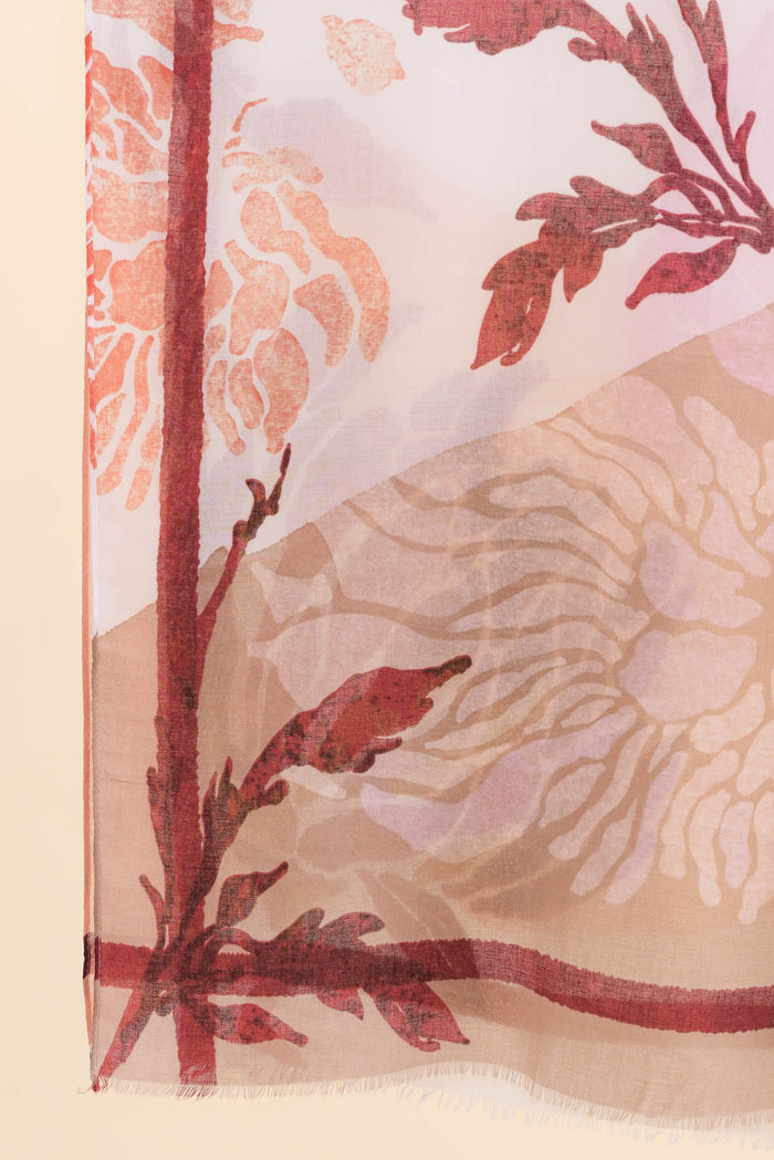 Maleny Pink Garden Scarf
