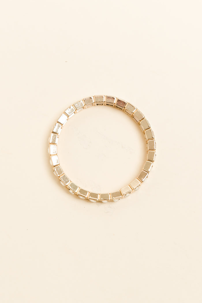 Nikita Gold Crystal Beaded Bracelet