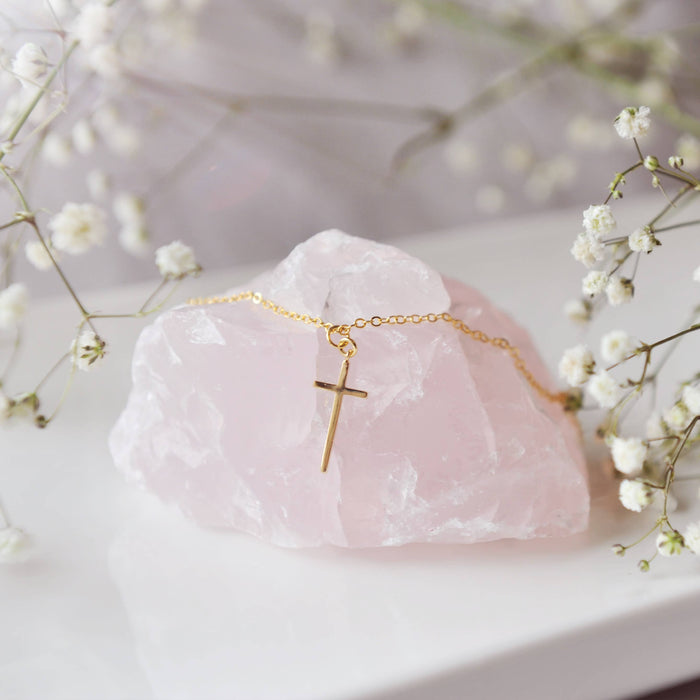 Oh So Lovely Gold cross necklace