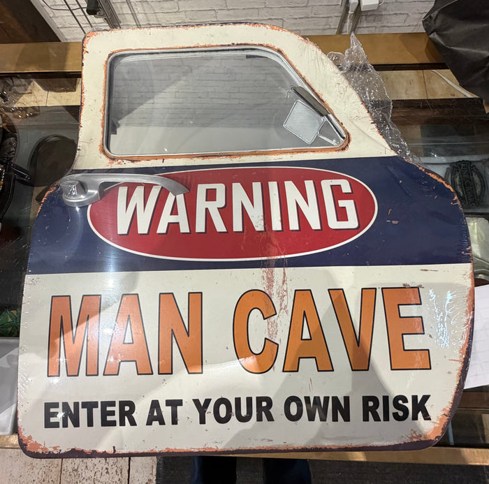 PANAM MAN CAVE SIGN -ENTER AT YOUR OWN RISK