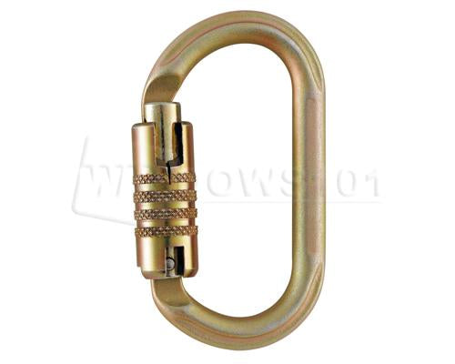 Petzl Oxan Carabiner, Triact-Lock, Steel, NFPA, ANSI And CSA 27kN - Windows101