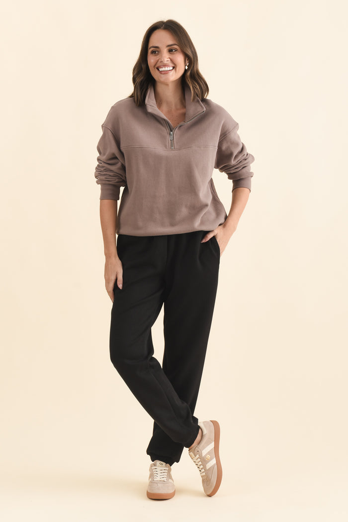 Sabi Black Relaxed Sweatpants