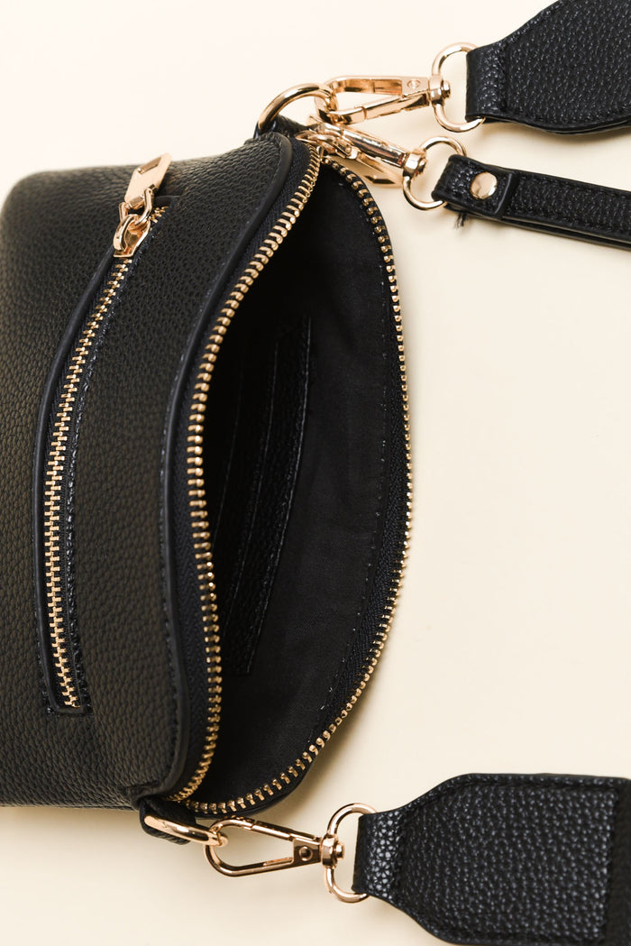 Sally Black Mini Crossbody Bag