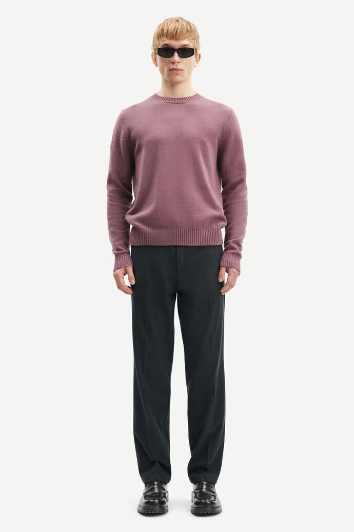Samsoe Samsoe - Johnny Trousers 14931 - Grey Pinstripe-Pantalons et Shorts-M23300060