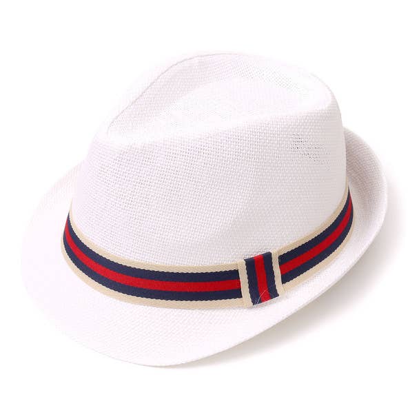 Selini Men's Fedora Hat with Striped band