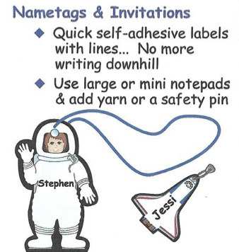 Mini Notepad - Astronaut - Creative Shapes Etc.