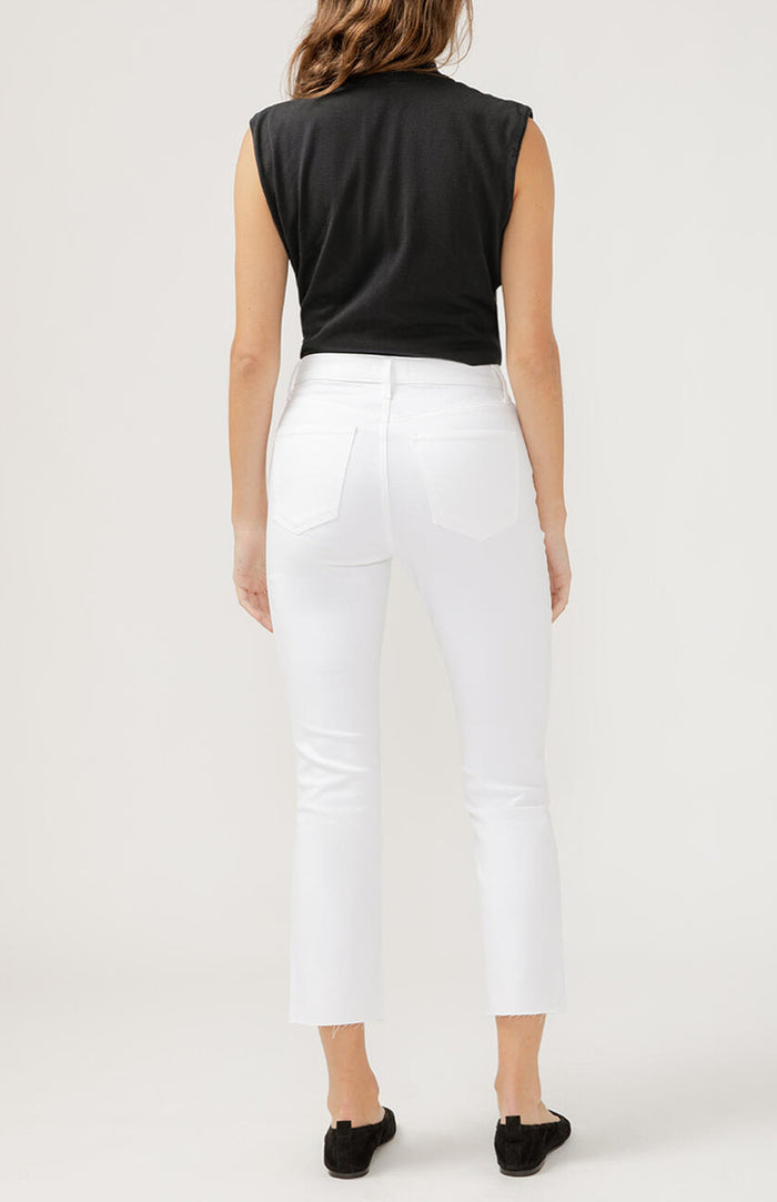 SILVER ISBISTER ANKLE STRAIGHT Lux stretch-WHITE