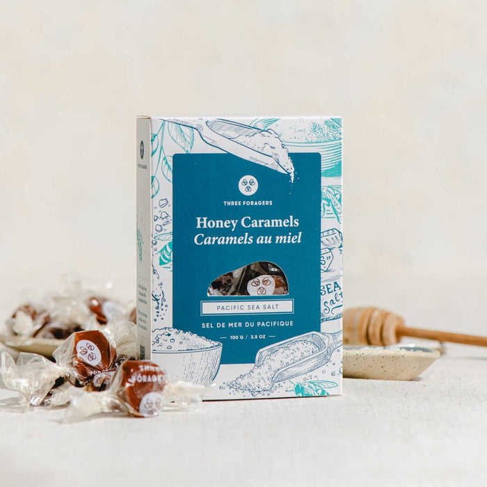 THREE FORAGERS Sea Salt Honey Caramels