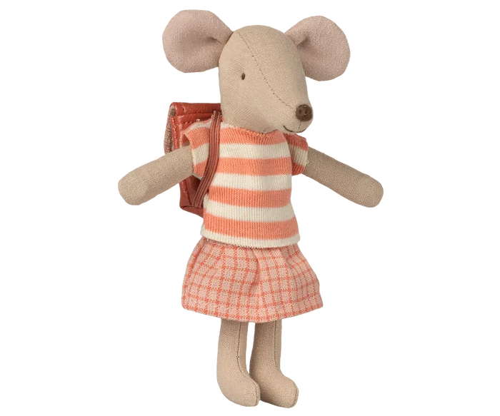 Tricycle Mouse, Big Sister - Coral