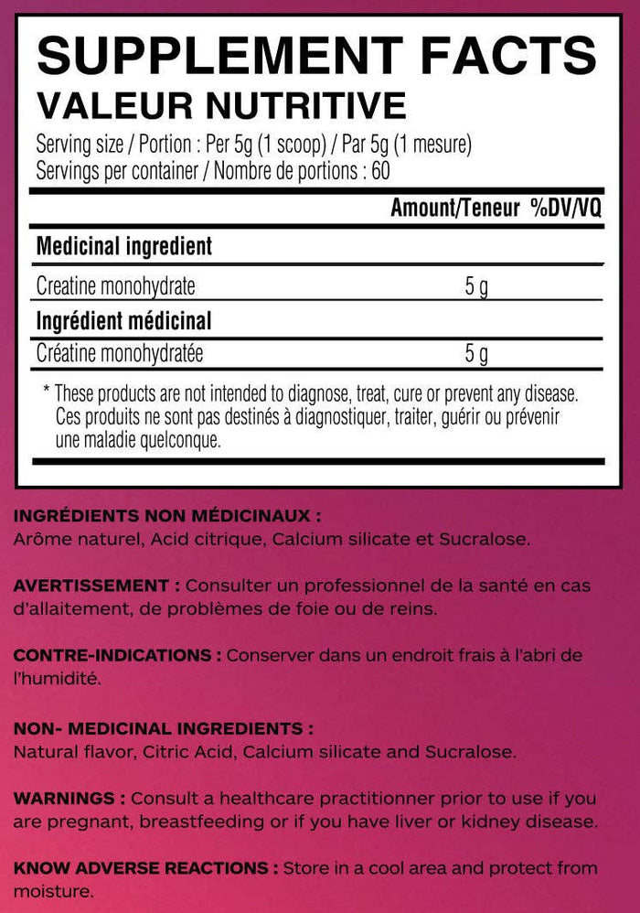 Unity Creatine - Raspberry Lemonade