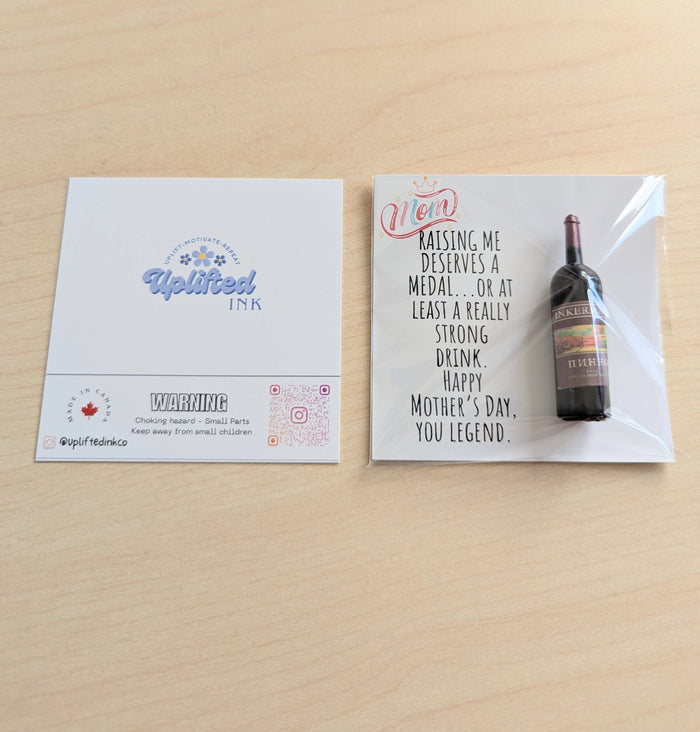 UPLIFTED Funny Mother’s Day Card for Mom – Strong Drink Humor Card –