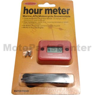 Waterproof Hour Meter for Motorcycle, Pocket Bike, Scooter