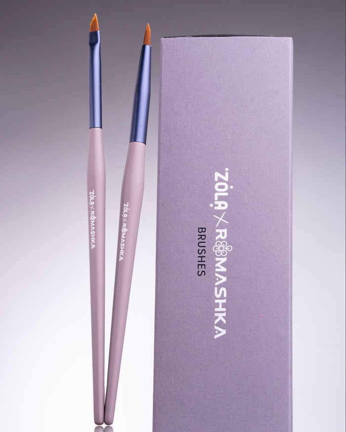 ZOLA x Romashka Professional Eyebrow and Eyelash Brush Set Eyebrow and Eyelash Shaping Brushes ZOLA