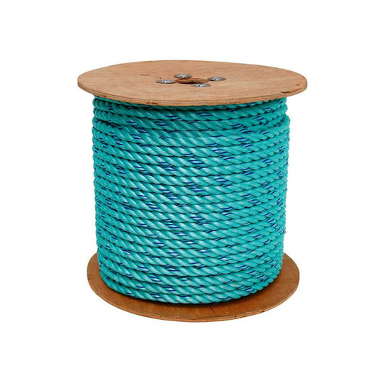 3 Strand Safety Poly Blue Steel 5/8in 600ft Reel - Windows101