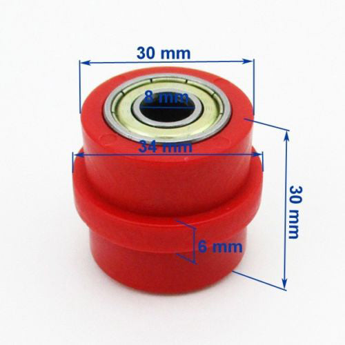 8 mm Chain Roller {red}