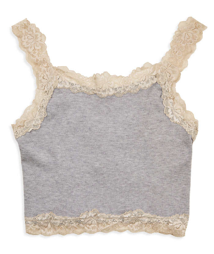 8apart Women Fitch Floral Lace Strap Crop Cami Distressed/seasonal womens 8apart Grey Juniors/Women S
