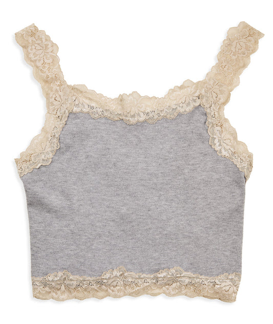 8apart Women Fitch Floral Lace Strap Crop Cami Distressed/seasonal womens 8apart Grey Juniors/Women S
