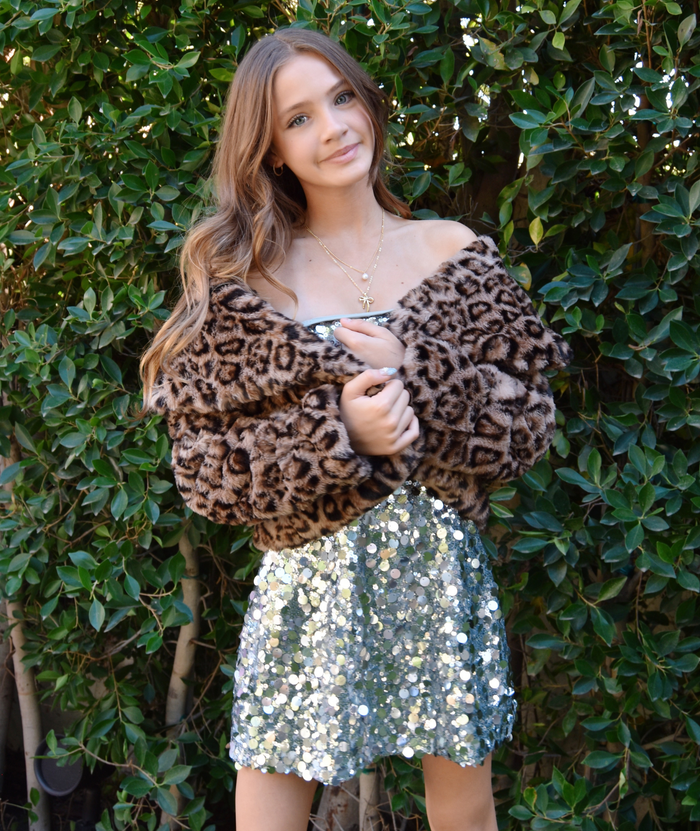 8apart Women Lulu Leopard Jacket Distressed/seasonal womens 8apart