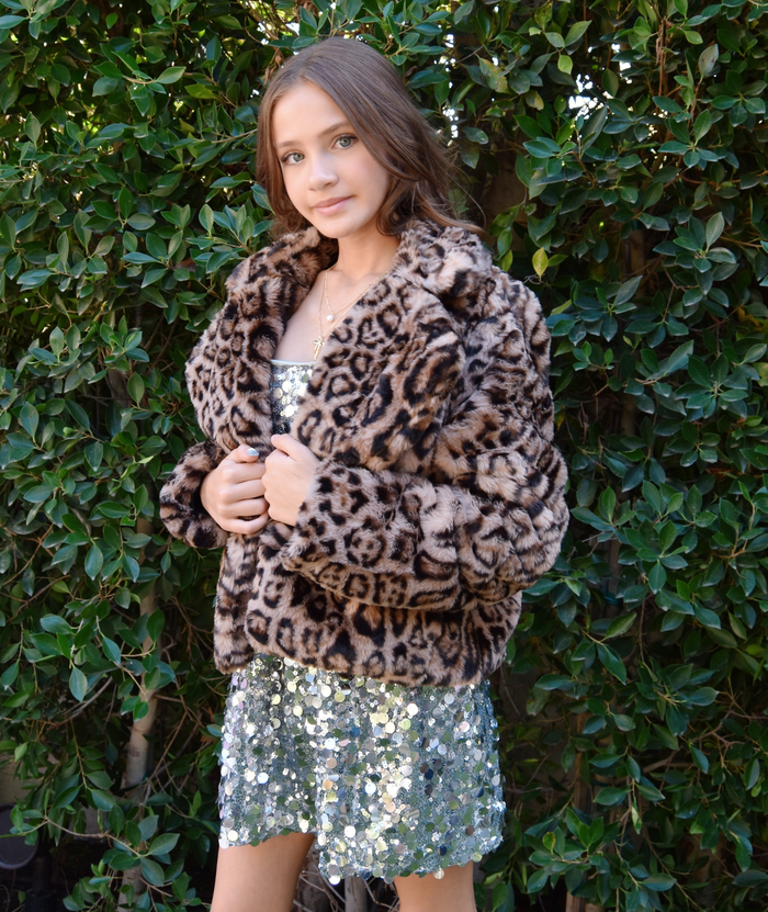 8apart Women Lulu Leopard Jacket Distressed/seasonal womens 8apart