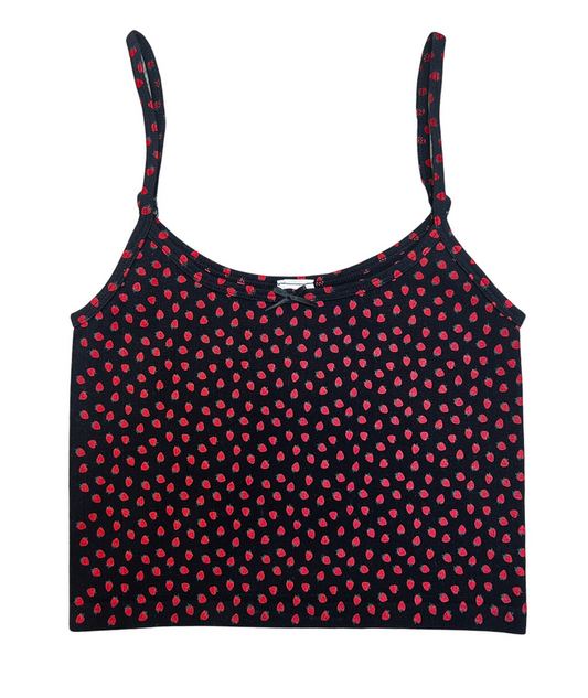 8apart Women Summer Strawberry Top Distressed/seasonal womens 8apart Black Juniors/Women S/M