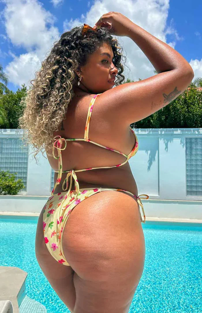9.0 Swim Sumba Yellow Floral Bikini Bottom