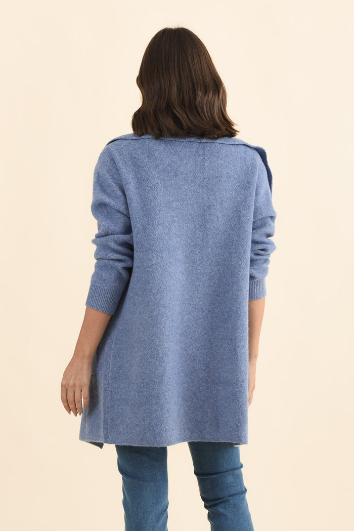 Abigail Blue Oversized Cardigan