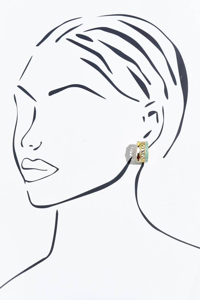 Ames Gold Hoop Earrings