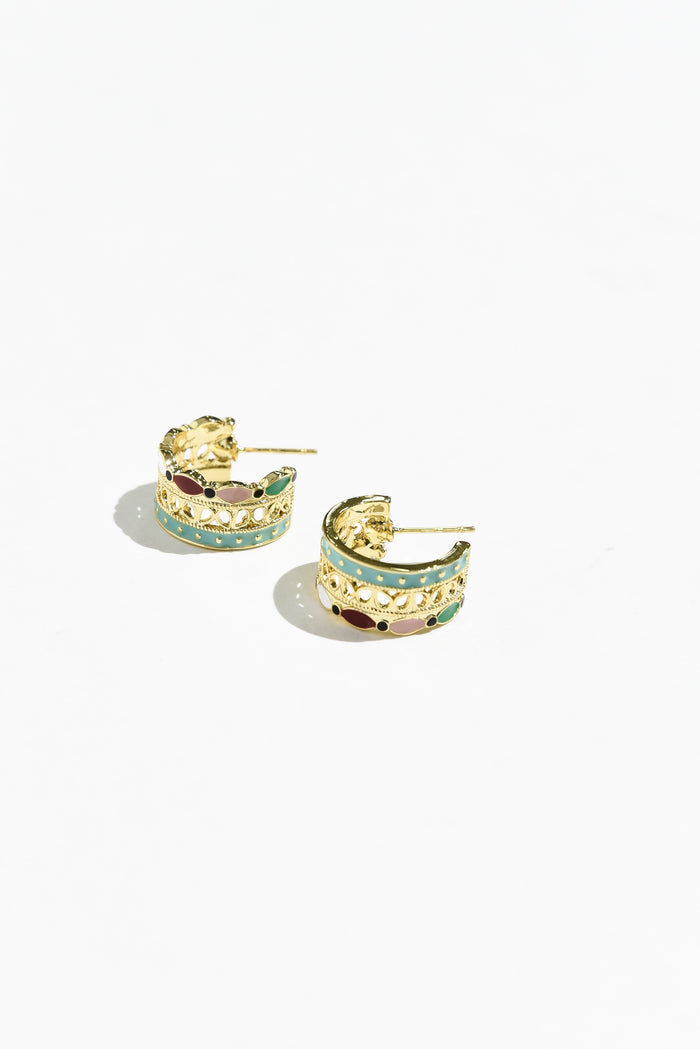 Ames Gold Hoop Earrings