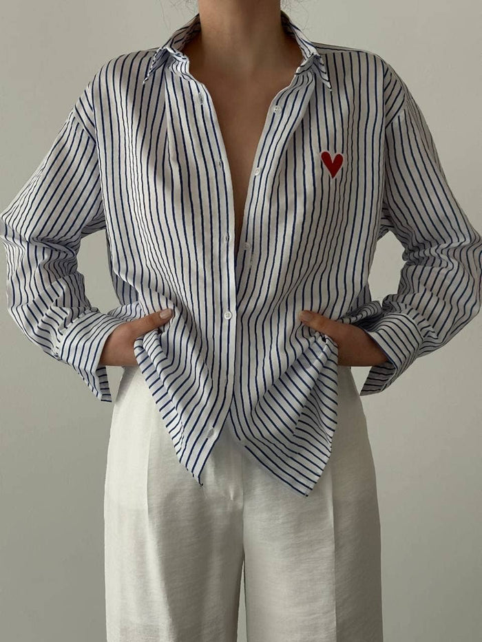 ANA Striped Heart Spring Shirts