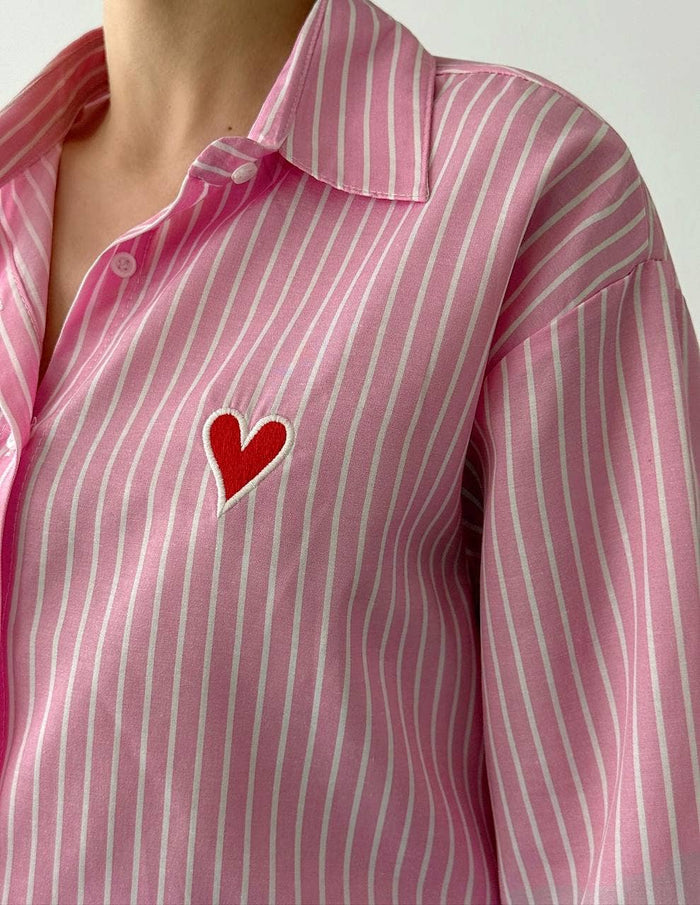 ANA Striped Heart Spring Shirts