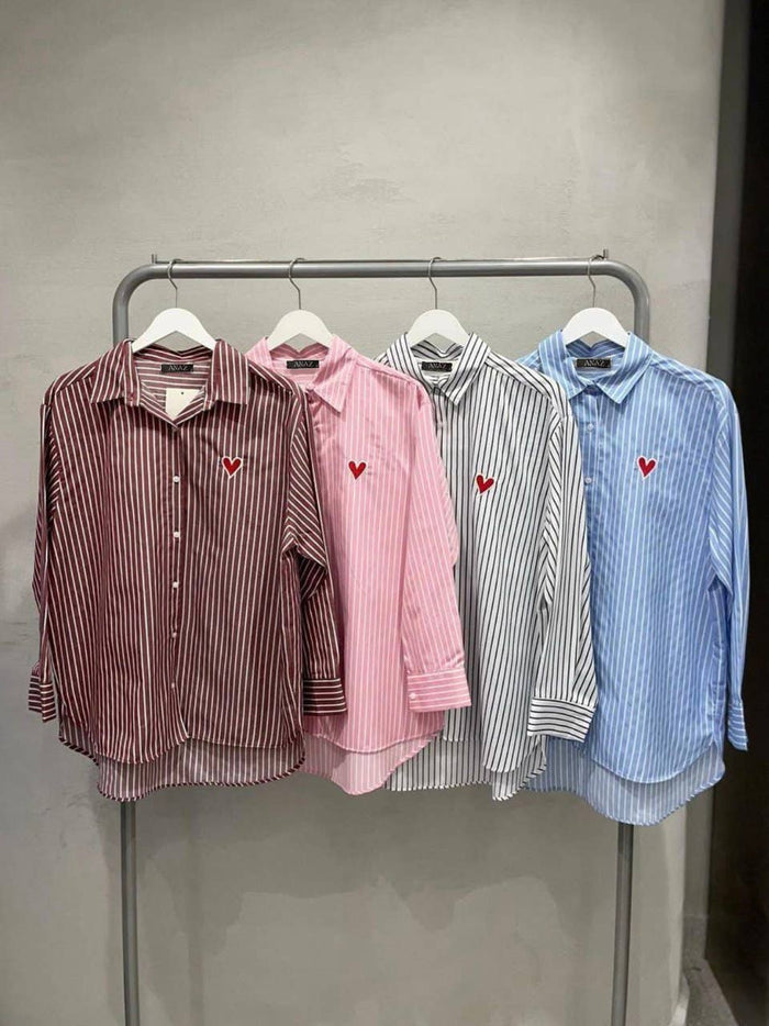 ANA Striped Heart Spring Shirts