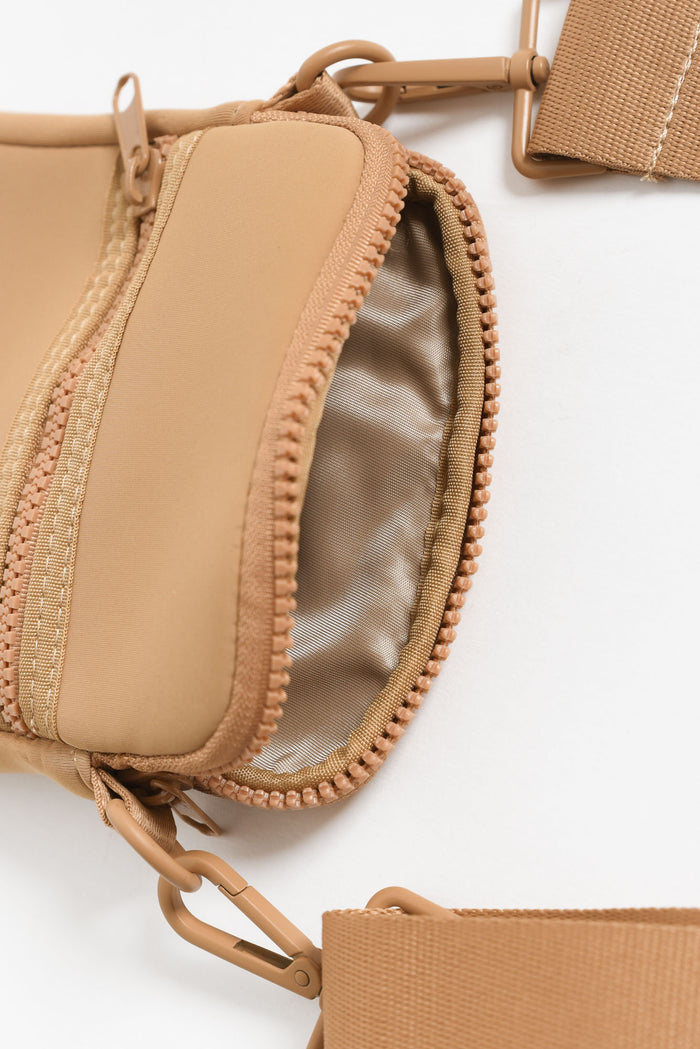 Andie Beige Neoprene Phone Bag