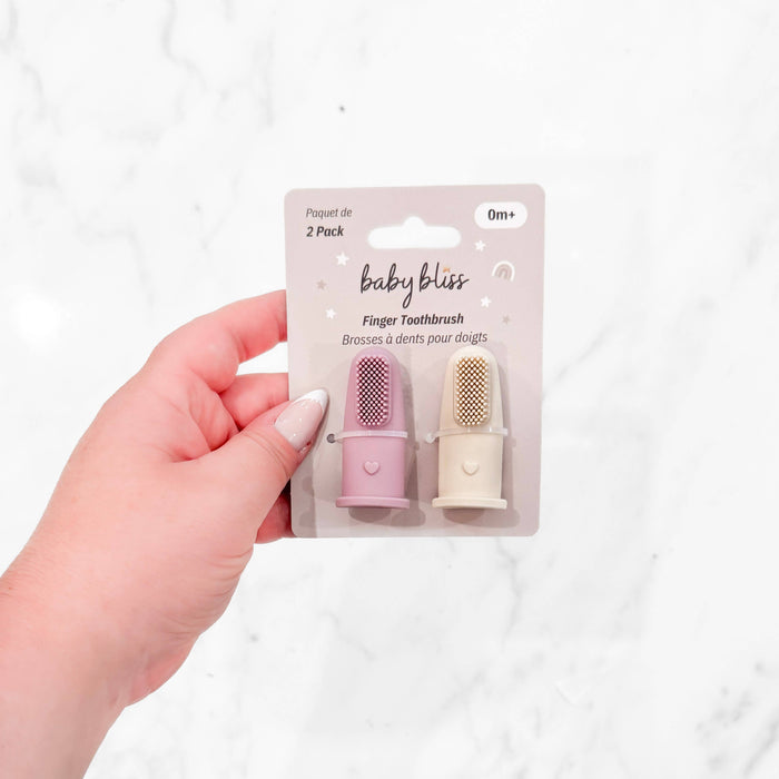 BABY BLISS-Finger Toothbrush Infant -Lavender & Cream