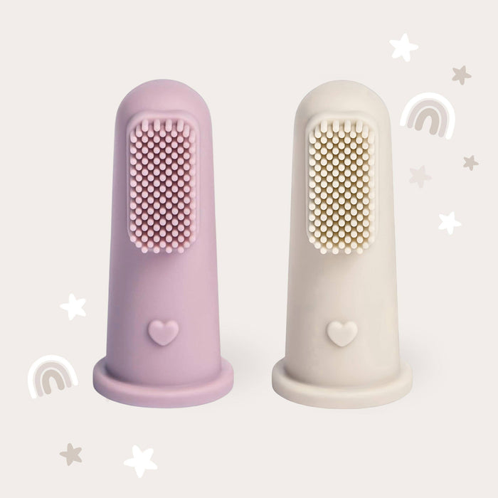 BABY BLISS-Finger Toothbrush Infant -Lavender & Cream