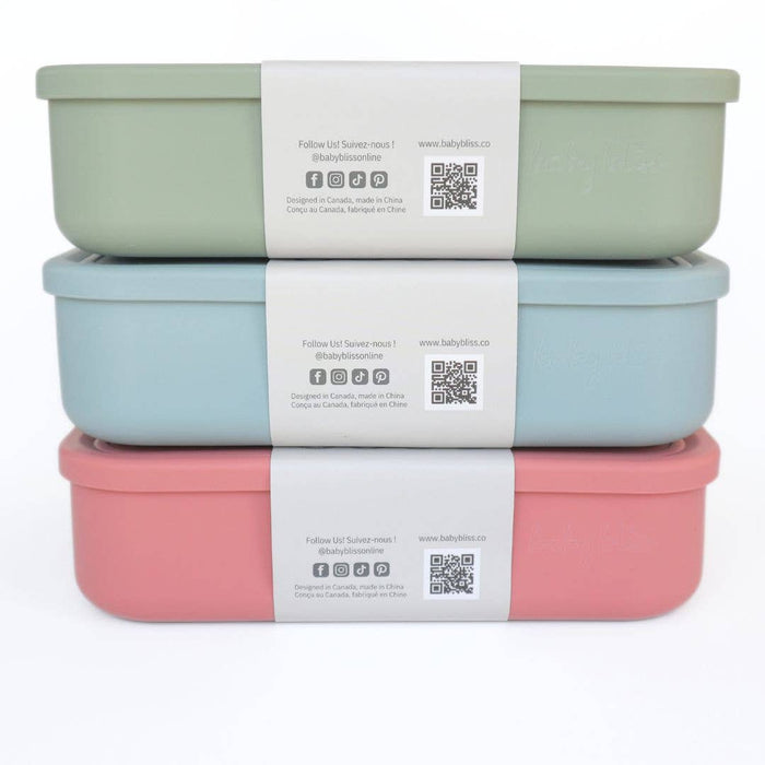 Baby bliss Kids Bento Box, Leak-Proof & 100% Silicone